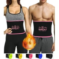 MELERIO Waist Trimmer for Women /& Men Back Support Waist Trainer with Pockets Sauna Sweat Belt